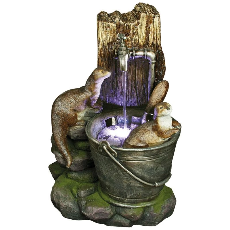 Aqua Creations - 2 Otters At Tap Water Feature 1 Aqua Creations - 2 Otters At Tap Water Feature