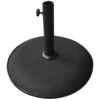 Black Concrete Garden Parasol Base
