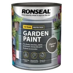 Ronseal- Garden Paint For Brick, Stone, Terracotta, Metal & Wood -Furniture Nature Shop charcoal grey web