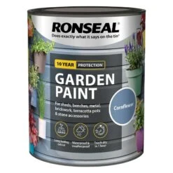 Ronseal- Garden Paint For Brick, Stone, Terracotta, Metal & Wood -Furniture Nature Shop cornflower web
