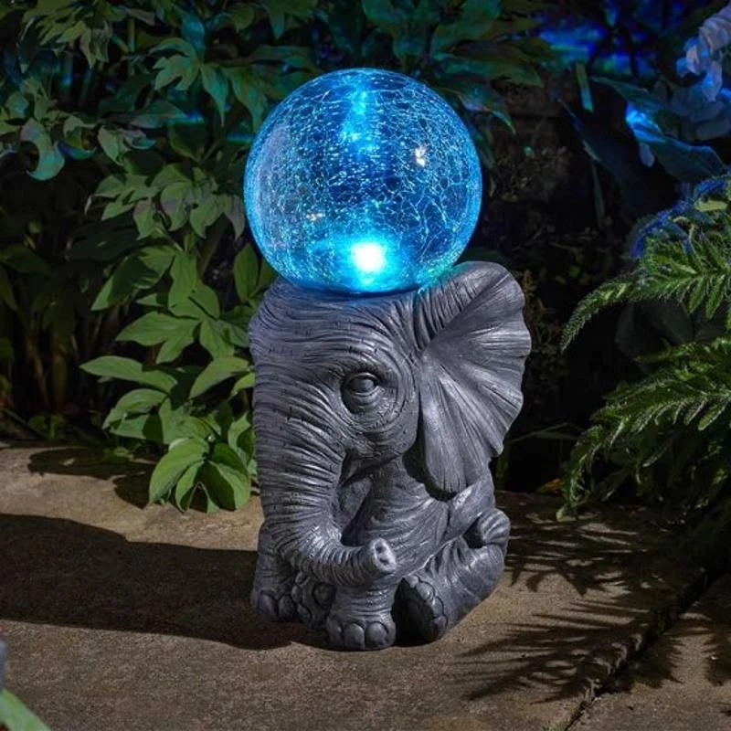Smart Solar - Solar Powered Elephant Orb Light 1 Smart Solar - Solar Powered Elephant Orb Light