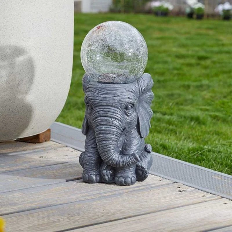 Smart Solar - Solar Powered Elephant Orb Light 2 Smart Solar - Solar Powered Elephant Orb Light - Image 2