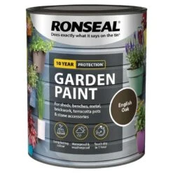 Ronseal- Garden Paint For Brick, Stone, Terracotta, Metal & Wood -Furniture Nature Shop english oak web