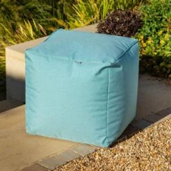 Hartman Outdoor Weatherproof Pouffe -Furniture Nature Shop jade pouffe web