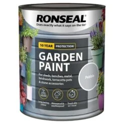 Ronseal- Garden Paint For Brick, Stone, Terracotta, Metal & Wood -Furniture Nature Shop pebble web