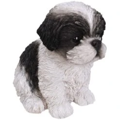 Vivid Arts Pet Pals - Puppy Garden Ornament (Small Breeds) -Furniture Nature Shop pet pals black white shihtzu puppy web