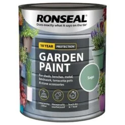 Ronseal- Garden Paint For Brick, Stone, Terracotta, Metal & Wood -Furniture Nature Shop sage web