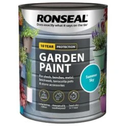 Ronseal- Garden Paint For Brick, Stone, Terracotta, Metal & Wood -Furniture Nature Shop summer sky web