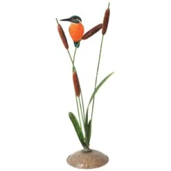 Vivid Arts Real Life Birds - Kingfisher Garden Ornament 5 Vivid Arts Real Life Birds - Kingfisher Garden Ornament -Furniture Nature Shop vivid arts kingfisher on bulrush base web