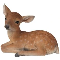 Vivid Arts Real Life Woodland - Deer Garden Ornament -Furniture Nature Shop vivid arts laying fallow deer large web