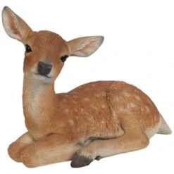 Vivid Arts Real Life Woodland - Deer Garden Ornament -Furniture Nature Shop vivid arts laying fallow deer medium web