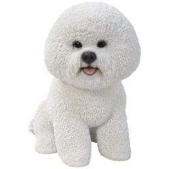 Vivid Arts Real Life Dogs - Bichon Frise Garden Ornament -Furniture Nature Shop vivid arts real life bichon frise medium web 1