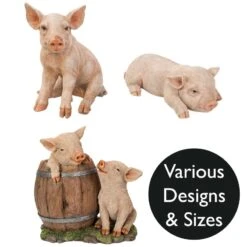 Vivid Arts Real Life Farm - Pig Garden Ornament