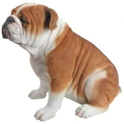 Vivid Arts Real Life Dogs - Bulldog Garden Ornament -Furniture Nature Shop vivid arts real life sitting bulldog web