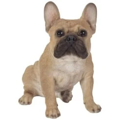 Vivid Arts Real Life Dogs - French Bulldog Garden Ornament -Furniture Nature Shop vivid arts real life sitting golden french bulldog small web