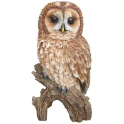 Vivid Arts Real Life Owls - Tawny Owl Garden Ornament -Furniture Nature Shop vivid arts real life tawny owl web 1