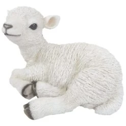 Vivid Arts Real Life Farm - Lamb Garden Ornament -Furniture Nature Shop vivid arts sitting lamb web 1