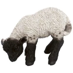 Vivid Arts Real Life Farm - Lamb Garden Ornament -Furniture Nature Shop vivid arts standing black and white lamb small web